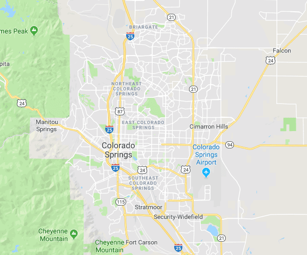 Best Buy Gutter Colorado Springs Service Area Map